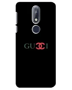 Чехол для Nokia 7.1 (2018) с картинкой «Gucci — красный градиент»