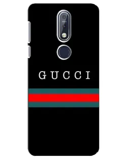 Чехол для Nokia 7.1 (2018) с картинкой «Gucci — красный пояс»