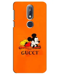 Чохол для Nokia 7.1 (2018) з картинкою «Міккі Маус Gucci — помаранч» Чохол для Nokia 7.1 (2018) з картинкою «Міккі Маус Gucci — помаранч»