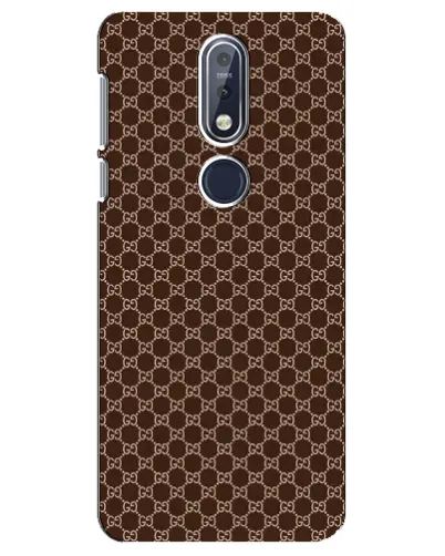 Чохол для Nokia 7.1 (2018) з картинкою «Gucci — шоколадна сітка» Чохол для Nokia 7.1 (2018) з картинкою «Gucci — шоколадна сітка»