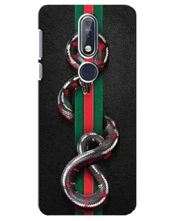 Чохол для Nokia 7.1 (2018) з картинкою «Gucci — змія на смузі» Чохол для Nokia 7.1 (2018) з картинкою «Gucci — змія на смузі»