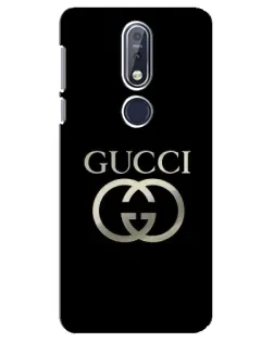 Чохол для Nokia 7.1 (2018) з картинкою «Gucci — золото на чорному» Чохол для Nokia 7.1 (2018) з картинкою «Gucci — золото на чорному»