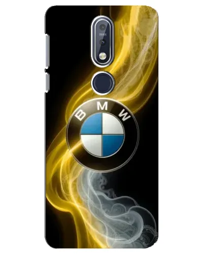 Чехол для Nokia 7.1 (2018) с картинкой «Золотистый дым BMW»