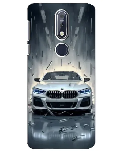 Чехол для Nokia 7.1 (2018) с картинкой «BMW в свете фар»