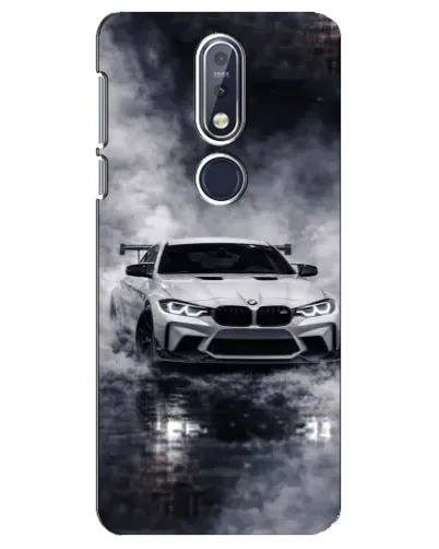 Чехол для Nokia 7.1 (2018) с картинкой «BMW сквозь туман»