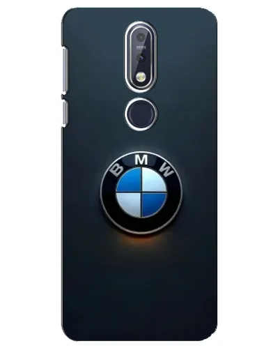 Чехол для Nokia 7.1 (2018) с картинкой «Логотип BMW — минимализм»