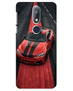 Чехол для Nokia 7.1 (2018) с картинкой «BMW на красной дорожке»