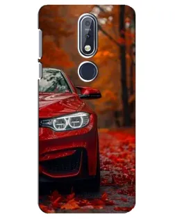 Чехол для Nokia 7.1 (2018) с картинкой «Осенняя BMW M4»