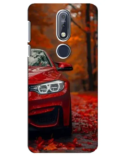 Чехол для Nokia 7.1 (2018) с картинкой «Осенняя BMW M4»
