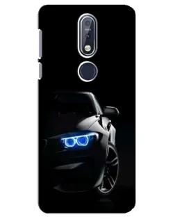 Чехол для Nokia 7.1 (2018) с картинкой «BMW — ночной взгляд»
