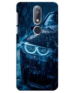Чехол для Nokia 7.1 (2018) с картинкой «BMW под дождем»