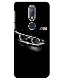 Чехол для Nokia 7.1 (2018) с картинкой «BMW — взгляд тигра»