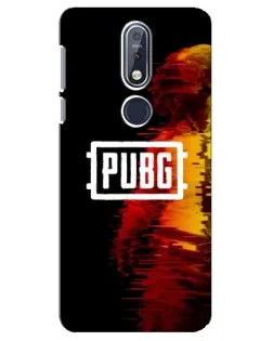 Чехол для Nokia 7.1 (2018) с картинкой «Яркий логотип PUBG» Чехол для Nokia 7.1 (2018) с картинкой «Яркий логотип PUBG»