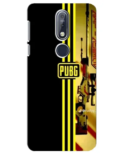 Чехол для Nokia 7.1 (2018) с картинкой «PUBG — камуфляжный шлем»