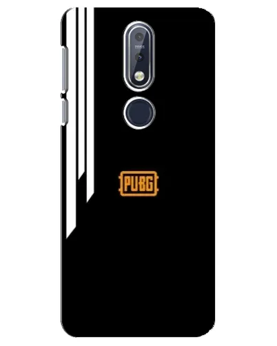 Чехол для Nokia 7.1 (2018) с картинкой «PUBG — вертикальные линии»