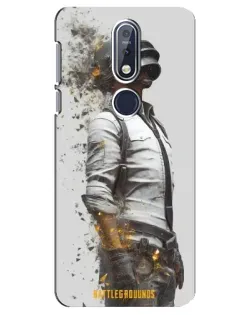 Чехол для Nokia 7.1 (2018) с картинкой «PUBG — боец в пыли»