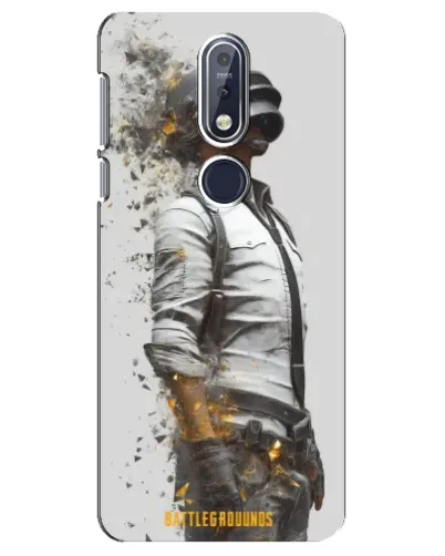 Чехол для Nokia 7.1 (2018) с картинкой «PUBG — боец в пыли»