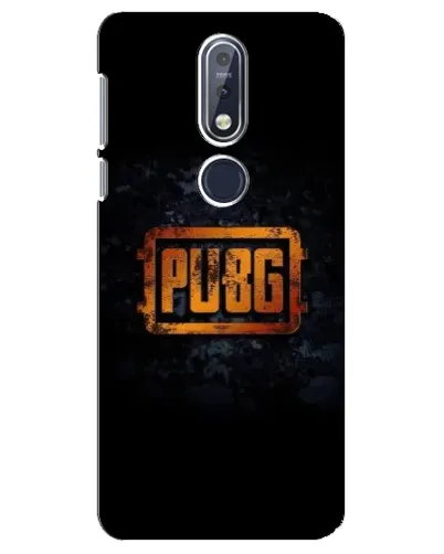 Чехол для Nokia 7.1 (2018) с картинкой «PUBG — золотой логотип»