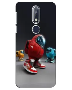 Чехол для Nokia 7.1 (2018) с картинкой «Among Us — 3D стиль» Чехол для Nokia 7.1 (2018) с картинкой «Among Us — 3D стиль»