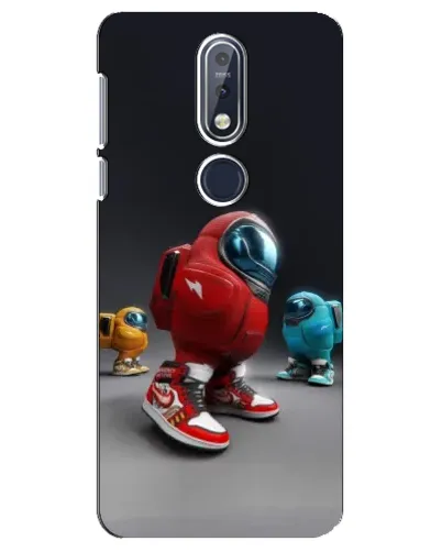 Чехол для Nokia 7.1 (2018) с картинкой «Among Us — 3D стиль»
