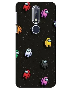 Чехол для Nokia 7.1 (2018) с картинкой «Космический паттерн Among Us» Чехол для Nokia 7.1 (2018) с картинкой «Космический паттерн Among Us»