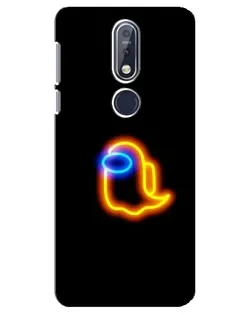 Чехол для Nokia 7.1 (2018) с картинкой «Among Us неоновое сияние» Чехол для Nokia 7.1 (2018) с картинкой «Among Us неоновое сияние»