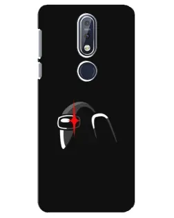 Чехол для Nokia 7.1 (2018) с картинкой «Among Us шлем» Чехол для Nokia 7.1 (2018) с картинкой «Among Us шлем»