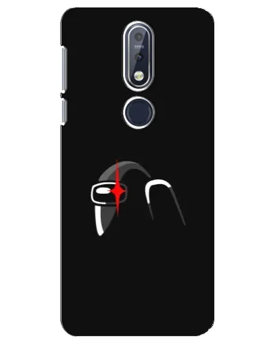 Чехол для Nokia 7.1 (2018) с картинкой «Among Us шлем»