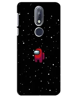 Чехол для Nokia 7.1 (2018) с картинкой «Красный Among Us»