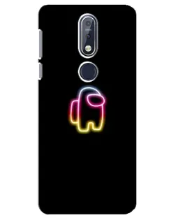 Чехол для Nokia 7.1 (2018) с картинкой «Among Us градиент»