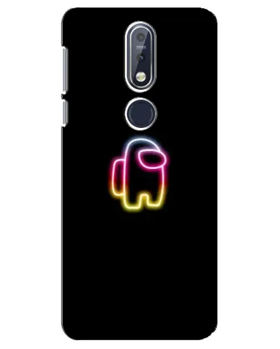 Чехол для Nokia 7.1 (2018) с картинкой «Among Us градиент»