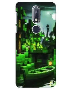 Чехол для Nokia 7.1 (2018) с картинкой «Minecraft лесной пейзаж» Чехол для Nokia 7.1 (2018) с картинкой «Minecraft лесной пейзаж»