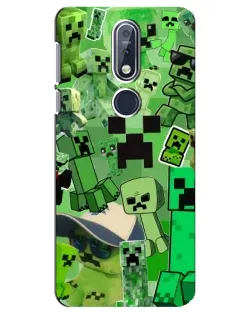 Чехол для Nokia 7.1 (2018) с картинкой «Криперы Minecraft» Чехол для Nokia 7.1 (2018) с картинкой «Криперы Minecraft»