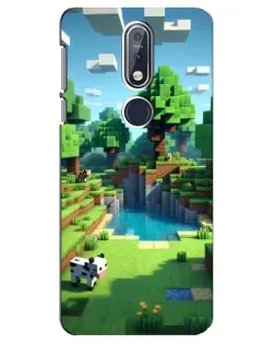 Чехол для Nokia 7.1 (2018) с картинкой «Minecraft летний день»