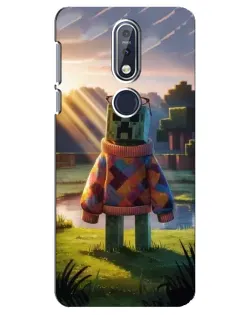 Чехол для Nokia 7.1 (2018) с картинкой «Крипер в свитере»