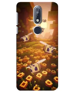 Чехол для Nokia 7.1 (2018) с картинкой «Поле подсолнухов»