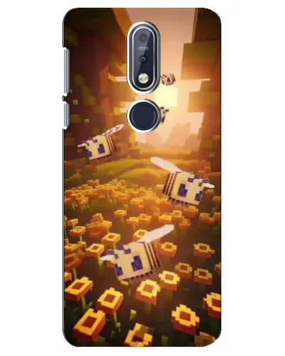 Чехол для Nokia 7.1 (2018) с картинкой «Поле подсолнухов»
