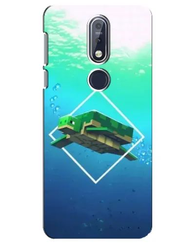 Чехол для Nokia 7.1 (2018) с картинкой «Черепаха Minecraft» Чехол для Nokia 7.1 (2018) с картинкой «Черепаха Minecraft»