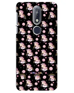 Чехол для Nokia 7.1 (2018) с картинкой «Magic Unicorn паттерн»