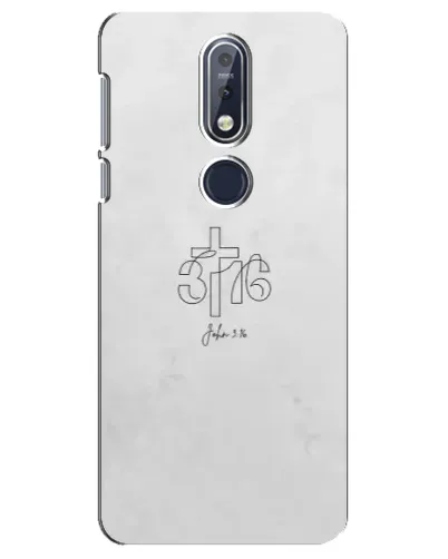 Чехол для Nokia 7.1 (2018) с картинкой «Иоанна 3:16 Крест» Чехол для Nokia 7.1 (2018) с картинкой «Иоанна 3:16 Крест»