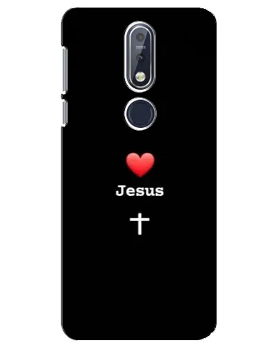 Чехол для Nokia 7.1 (2018) с картинкой «Сердце - Jesus» Чехол для Nokia 7.1 (2018) с картинкой «Сердце - Jesus»