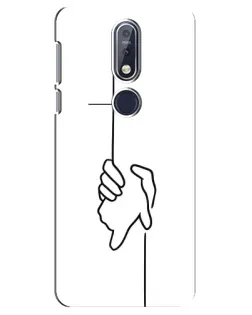 Чохол для Nokia 7.1 (2018) з картинкою «Рука тримає»