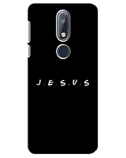 Чехол для Nokia 7.1 (2018) с картинкой «Точки веры J.E.S.U.S.» Чехол для Nokia 7.1 (2018) с картинкой «Точки веры J.E.S.U.S.»