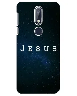 Чехол для Nokia 7.1 (2018) с картинкой «Звездное небо Jesus»