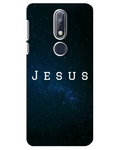 Чехол для Nokia 7.1 (2018) с картинкой «Звездное небо Jesus» Чехол для Nokia 7.1 (2018) с картинкой «Звездное небо Jesus»