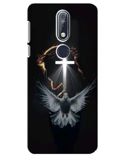 Чехол для Nokia 7.1 (2018) с картинкой «Голубь и Свет»