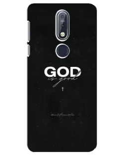 Чехол для Nokia 7.1 (2018) с картинкой «GOD — Бог над всем»