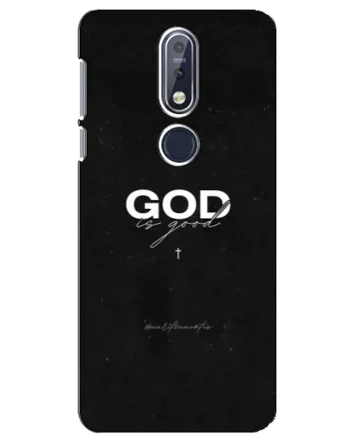 Чехол для Nokia 7.1 (2018) с картинкой «GOD — Бог над всем» Чехол для Nokia 7.1 (2018) с картинкой «GOD — Бог над всем»