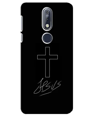 Чохол для Nokia 7.1 (2018) з картинкою «Графічний хрест Jesus» Чохол для Nokia 7.1 (2018) з картинкою «Графічний хрест Jesus»