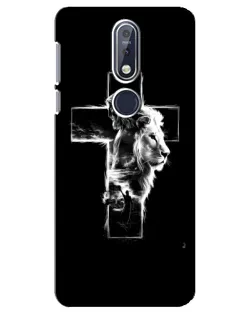 Чохол для Nokia 7.1 (2018) з картинкою «Сяючий хрест Jesus»